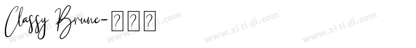 Classy Brune字体转换